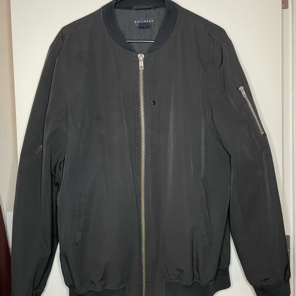Black Bomber Jacket - image 1